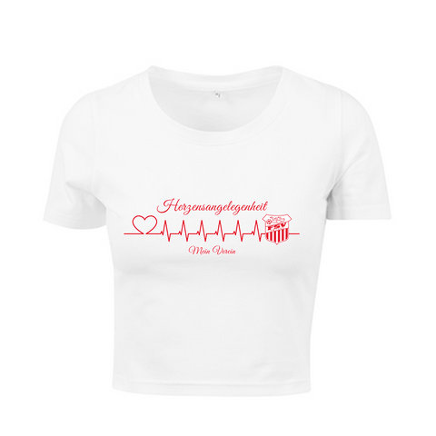 FSV | "Herzensangelegenheit" - Cropped Damen Shirt